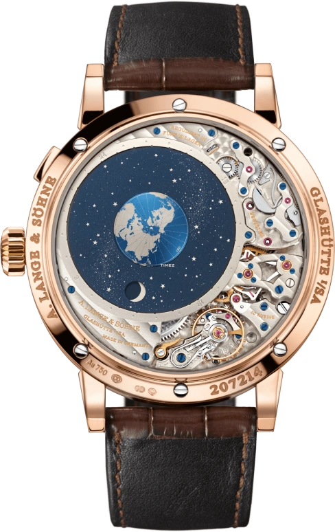 朗格,理查朗格 45.50毫米,45.50毫米,玫瑰金,银色,手动上弦,月相,万年历,月历,星期历,336小时,自制机芯,180,180.032FE