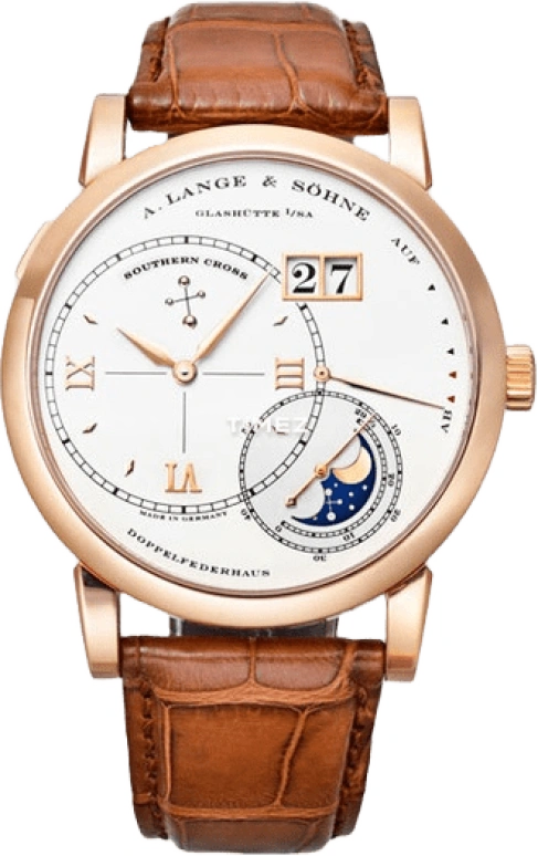 A. Lange & Söhne,Lange 1 42mm,42mm,Pink Gold,Silver,Handwound,Moonphase,Day,Power Reserve Indicator,Zodiac Indications,72hours,In-house Caliber,119,119.032