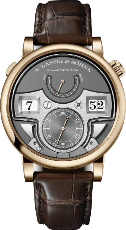 A. Lange & Söhne,Zeitwerk 44.20mm,44.20mm,Honey Gold,Grey,Handwound,Power Reserve Indicator,Minute Repeater,147,147.050F