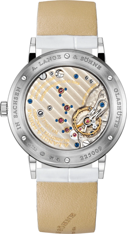 A. Lange & Söhne,Saxonia 38.50mm,38.50mm,White Gold,White,Handwound,45hours,In-house Caliber,219,219.047