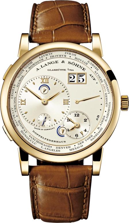 A. Lange & Söhne,Lange 1 41.90mm,41.90mm,Yellow Gold,Silver,Handwound,Power Reserve Indicator,Big Date,116,116.021