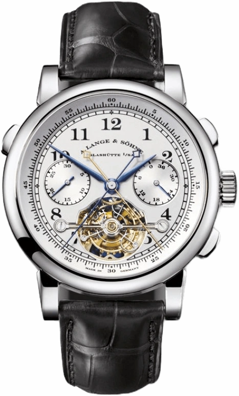 A. Lange & Söhne,Tourbillon 41.20mm,41.20mm,Platinum,Silver,Handwound,Chronograph,Tourbillon,Tourbillon Escapement,Flyback,36hours,In-house Caliber,702,702.025