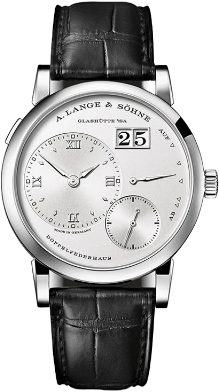 A. Lange & Söhne,Lange 1 38.50mm,38.50mm,White Gold,Silver,Handwound,Power Reserve Indicator,Big Date,191,191.039