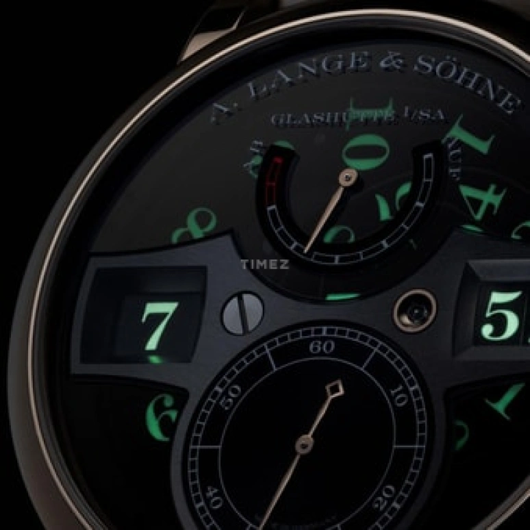 A. Lange & Söhne,Zeitwerk 41.90mm,41.90mm,Honey Gold,Black,Transparent,Handwound,Power Reserve Indicator,Jumping Minutes,Jumping Hours,Constant Force Mechanism,72hours,In-house Caliber,lumen,142,142.055