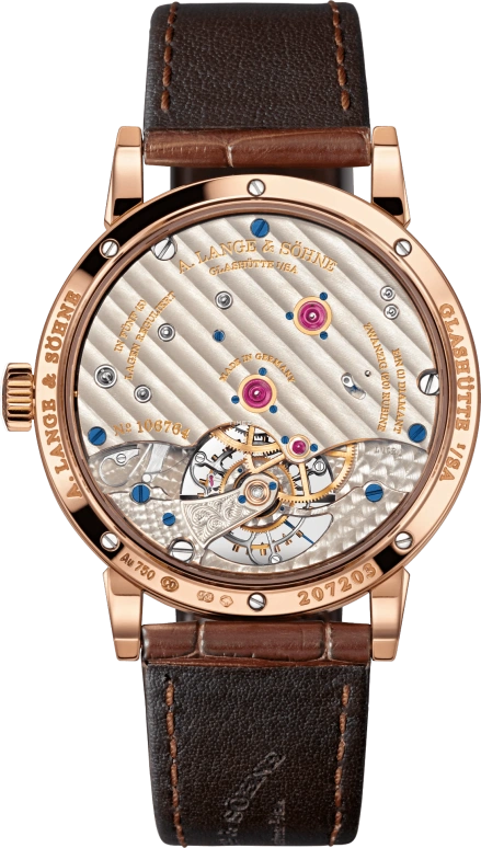 朗格,1815 39.50毫米,39.50毫米,玫瑰金,银色,手动上弦,陀飞轮,72小时,730,730.032F