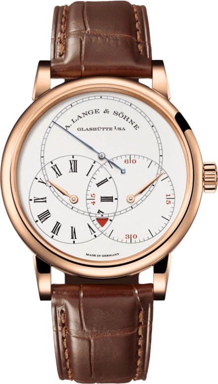 A. Lange & Söhne,Richard Lange 40mm,40mm,Rose Gold,White,Handwound,Power Reserve Indicator,Jumping Seconds,Flyback,Constant Force Mechanism,42hours,In-house Caliber,252,252.032