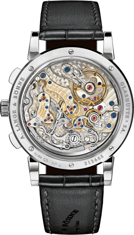 A. Lange & Söhne,1815 39.50mm,39.50mm,White Gold,Black,Handwound,Chronograph,Power Reserve Indicator,Flyback,Column Wheel,60hours,In-house Caliber,414,414.028