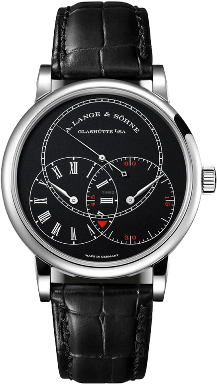 A. Lange & Söhne,Richard Lange 40mm,40mm,White Gold,Black,Handwound,Power Reserve Indicator,Jumping Seconds,Flyback,Constant Force Mechanism,42hours,In-house Caliber,252,252.029