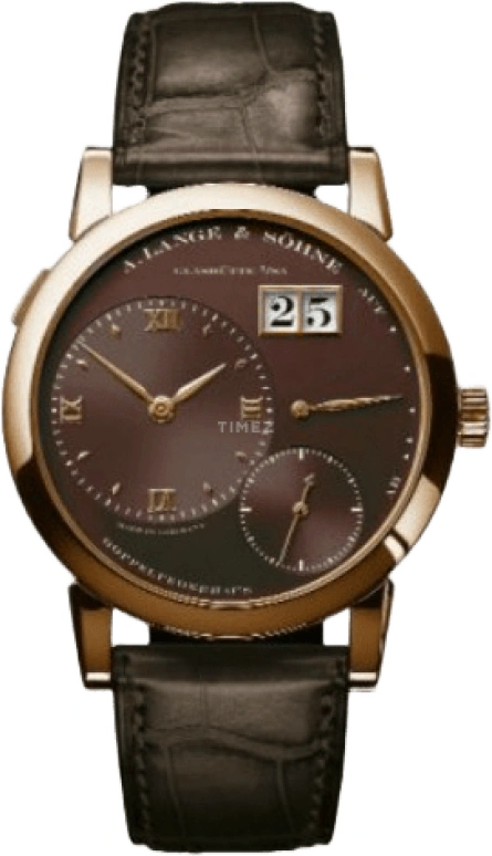 A. Lange & Söhne,Lange 1 38.50mm,38.50mm,Pink Gold,Brown,Handwound,Power Reserve Indicator,Big Date,101,101.047