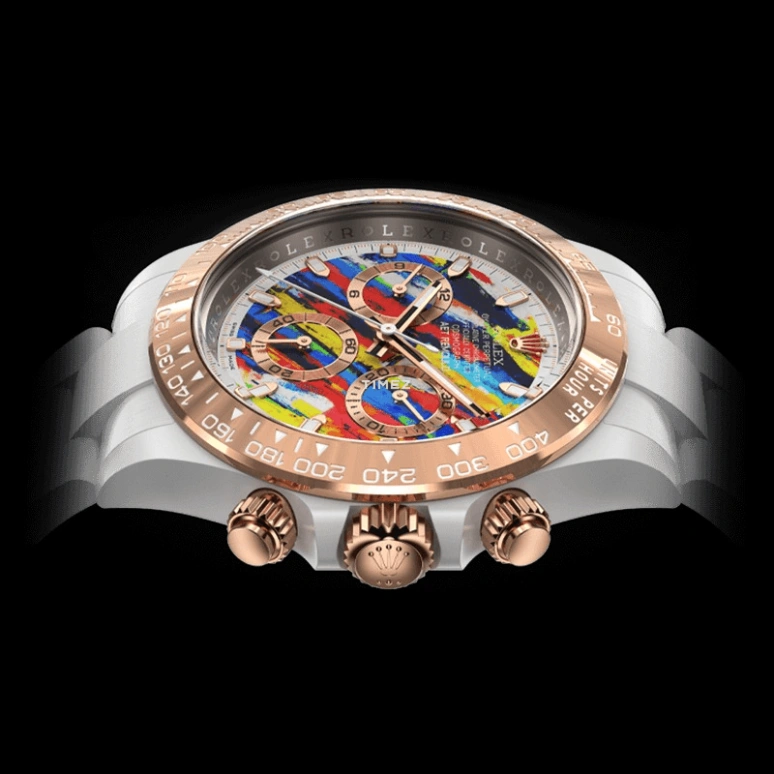 Aet Remould,Other 40x47.50mm,40x47.50mm,Ceramic,Multi-Color,Automatic,Chronograph,Tonneau,COMET