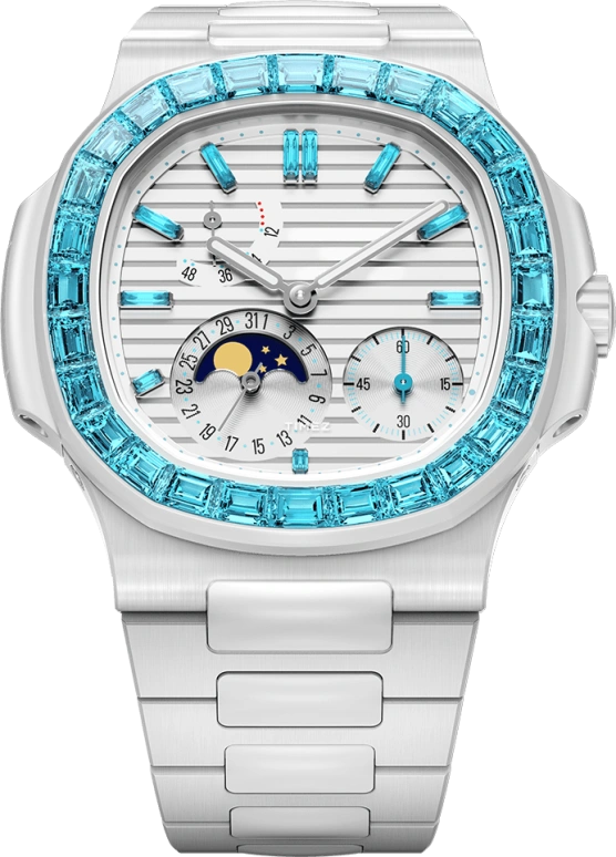 Aet Remould,其它 40毫米,40毫米,陶瓷,白色,自动上弦,月相,日历,动力储存指示,Aether