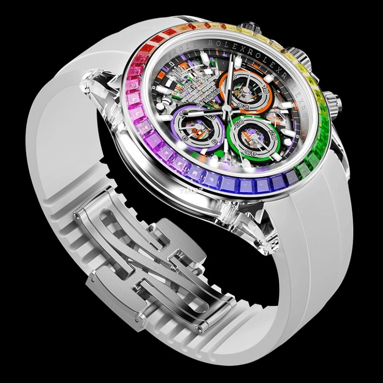 Aet Remould,Other 40x47.50mm,40x47.50mm,Sapphire,Skeleton,Automatic,Chronograph,Round,AFTER,AFTER-RAIN