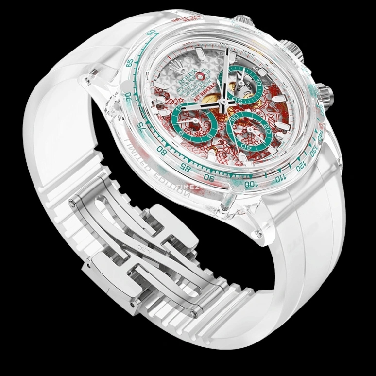 Aet Remould,Other 40x47.50mm,40x47.50mm,Sapphire,Red,Green,Automatic,Chronograph,Round,XMAS