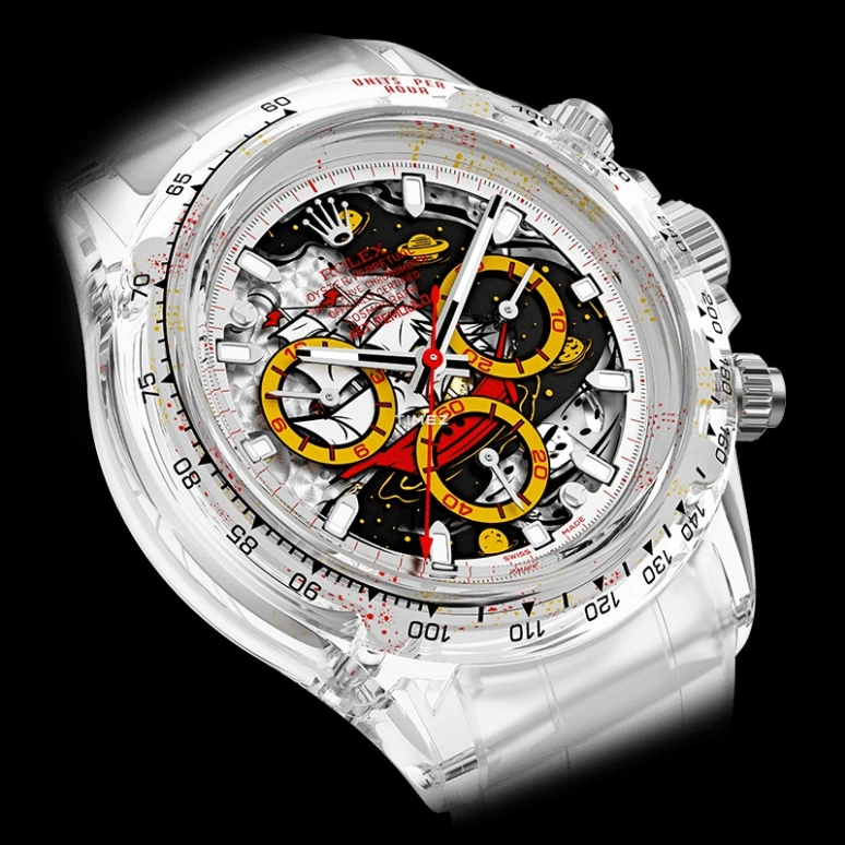 Aet Remould,Other 40x47.50mm,40x47.50mm,Sapphire,Red,Yellow,Black,Automatic,Chronograph,Round,GERMANY EDITION