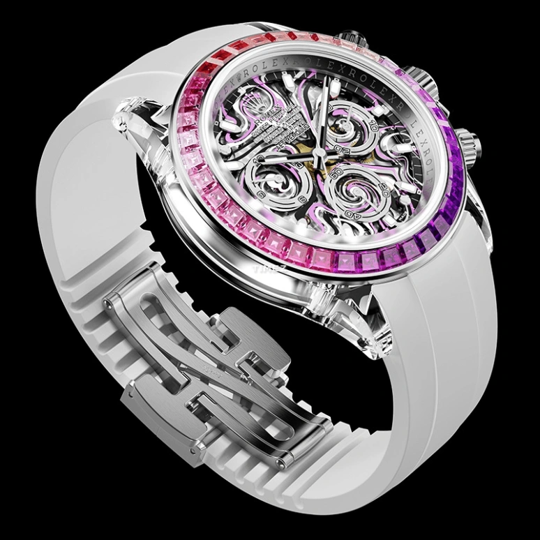 Aet Remould,Other 40x47.50mm,40x47.50mm,Sapphire,Skeleton,Automatic,Chronograph,Round,NEBULA