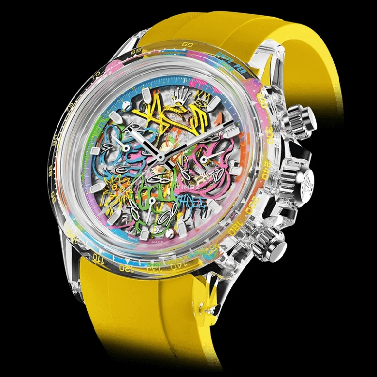 Aet Remould,Other 40x47.50mm,40x47.50mm,Sapphire,Skeleton,Automatic,Chronograph,Round,THREE