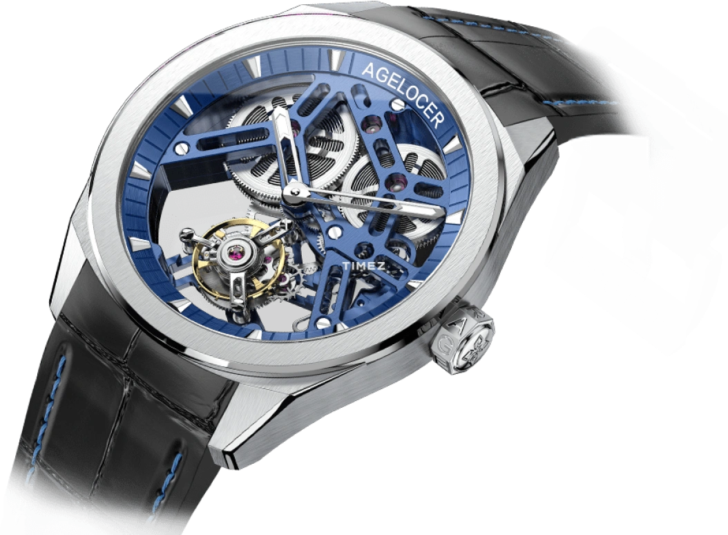 Agelocer,Tourbillon 42mm,42mm,Stainless Steel,Stainless Steel,Skeleton,Handwound,Tourbillon,Sapphire,Crystal Glass,9104A6