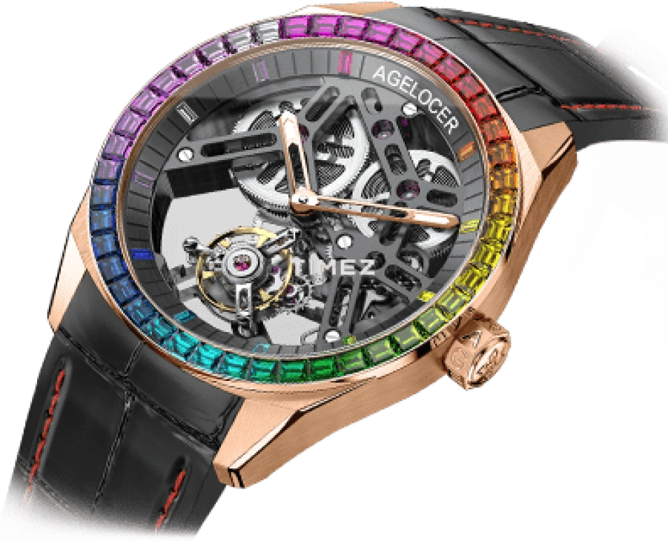 Agelocer,Tourbillon 42mm,42mm,Stainless Steel,Stainless Steel,Skeleton,Handwound,Tourbillon,Sapphire,Crystal Glass,9101L4