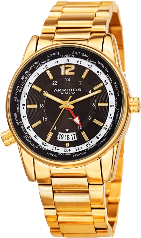 Akribos XXIV Men’s Watches AK1021YGB