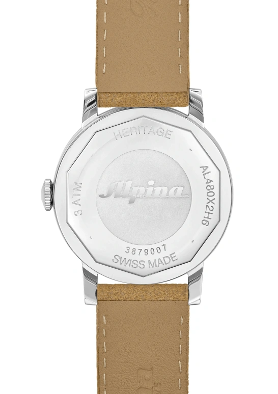 Alpina,HERITAGE 34mm,34mm,Stainless Steel,White,Handwound,42hours,In-house Caliber,AL,AL-480S2H6