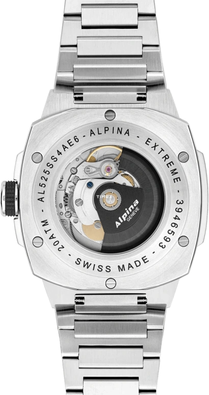 阿帕那,ALPINER 41x42.50毫米,41x42.50毫米,不锈钢,灰色,自动上弦,日历,蓝宝石,水晶玻璃,AL,AL-525G4AE6B