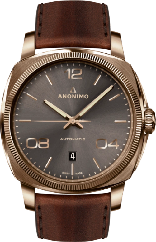 Anonimo,净化 42毫米,42毫米,青铜,灰色,自动上弦,星期历,38小时,AM,AM-4000.04.441.W88