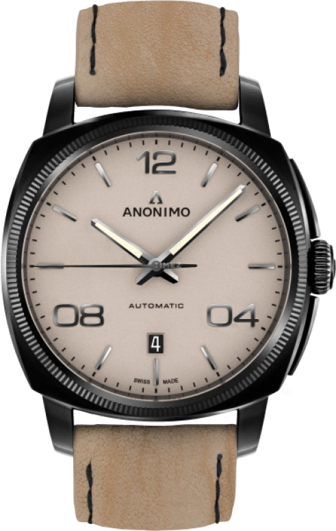 Anonimo,净化 42毫米,42毫米,不锈钢,黑色,自动上弦,星期历,38小时,AM,AM-4000.02.229.K19