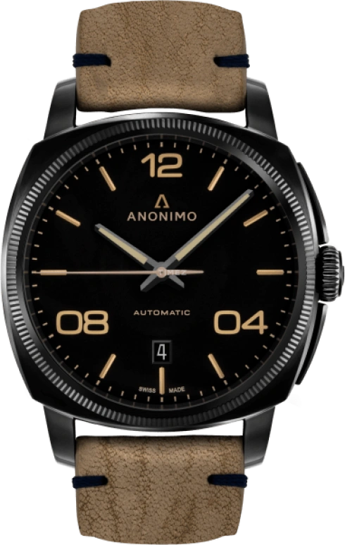 Anonimo,净化 42毫米,42毫米,不锈钢,黑色,自动上弦,星期历,38小时,AM,AM-4000.02.292.K19