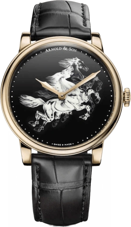 Arnold & Son,Royal 40mm,40mm,Rose Gold,Black,Handwound,90hours,In-house Caliber,1LCAP,1LCAP.B04A.C111A