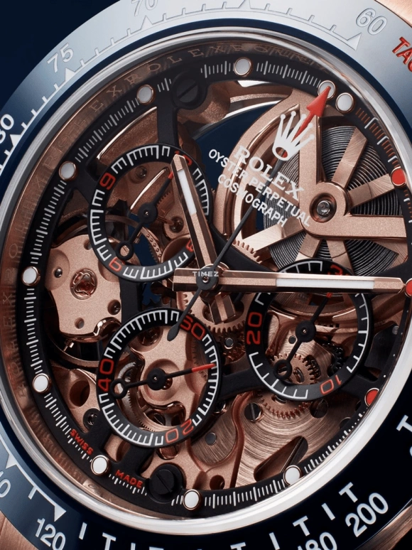 Artisans De Genève,Other 40mm,40mm,Rose Gold,Rose Gold,Skeleton,Handwound,Chronograph,72hours,La Blausee Gold