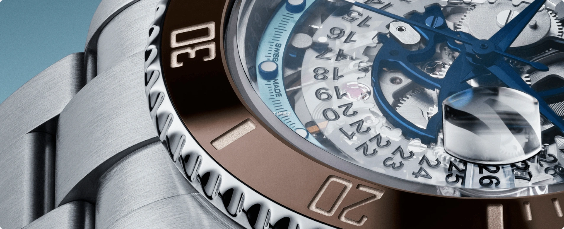 Artisans De Genève,Other ,Stainless Steel,Silver,Skeleton,Automatic,Day,48hours,Brown Ice