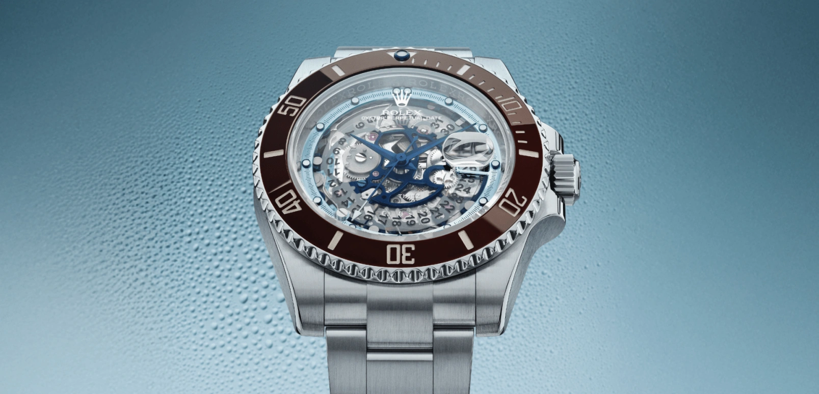 Artisans De Genève,Other ,Stainless Steel,Silver,Skeleton,Automatic,Day,48hours,Brown Ice