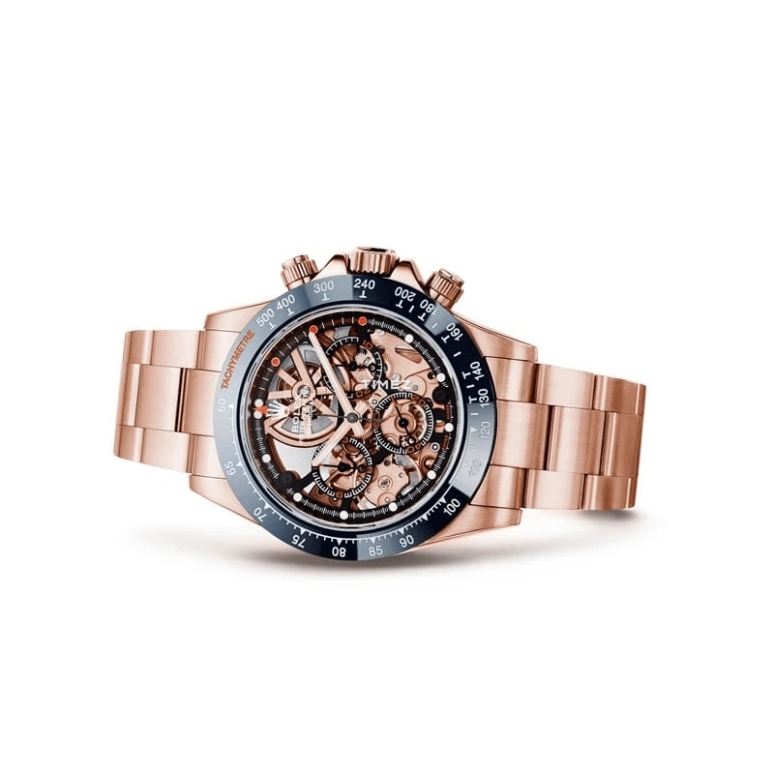 Artisans De Genève,Other 40mm,40mm,Rose Gold,Rose Gold,Skeleton,Handwound,Chronograph,72hours,La Blausee Gold