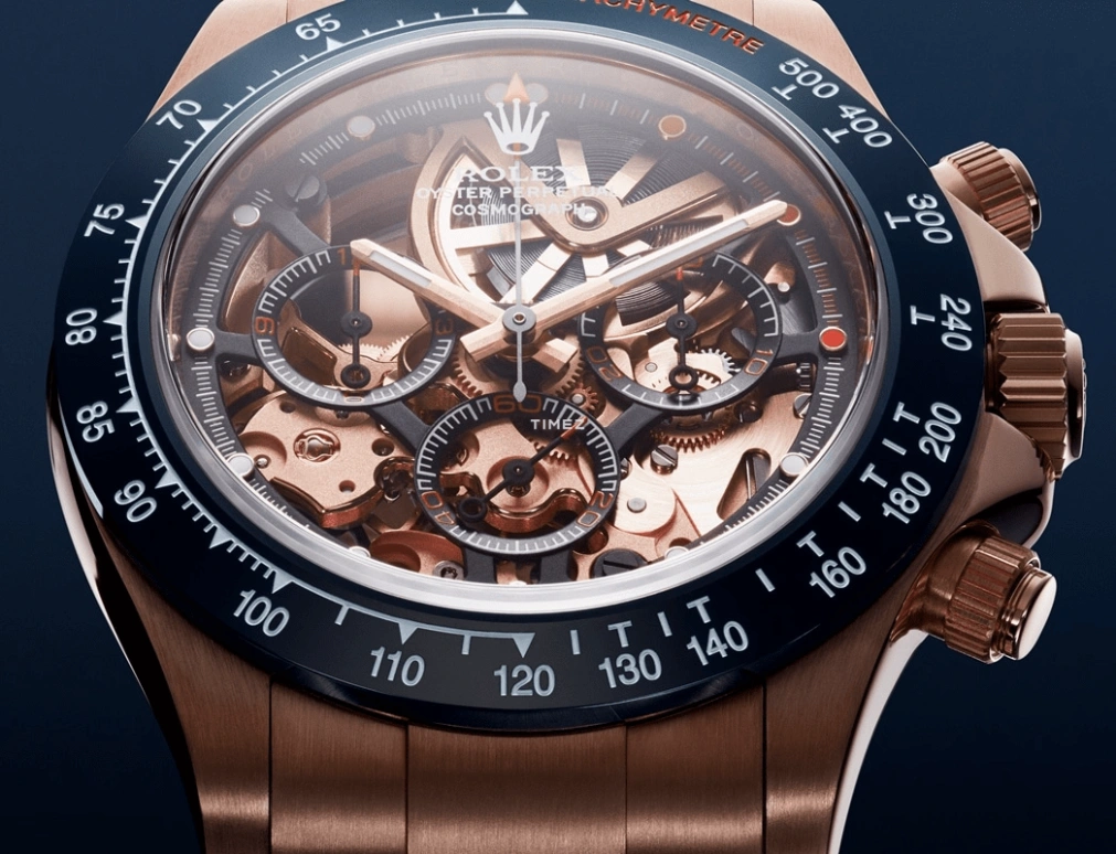 Artisans De Genève,Other 40mm,40mm,Rose Gold,Rose Gold,Skeleton,Handwound,Chronograph,72hours,La Blausee Gold