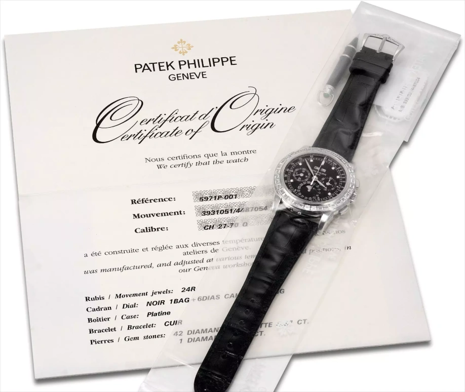 Patek Philippe5971在富艺斯 Hong Kong Watch AuctionHong Kong Auction上的样品照片