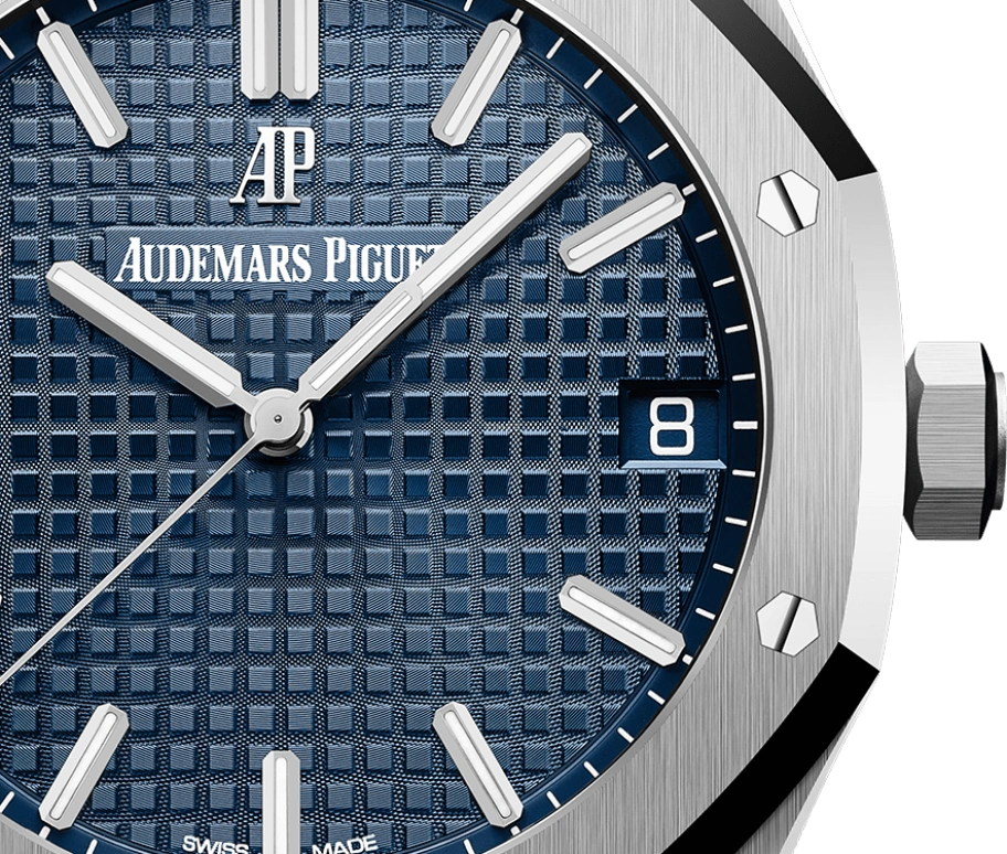 Audemars Piguet,Royal Oak 41mm,41mm,Stainless Steel,Blue,Automatic,Day,70hours,15500ST,15500ST.OO.1220ST.01