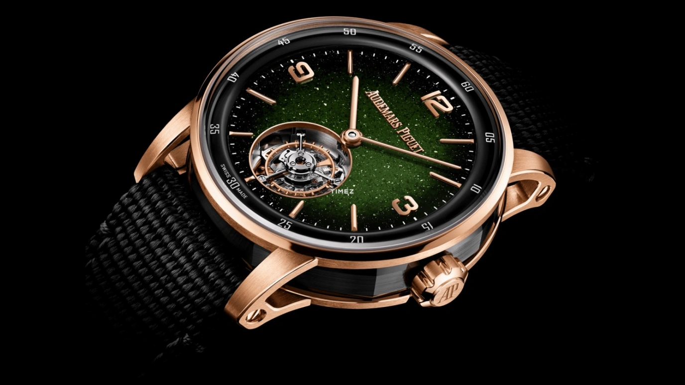 Audemars Piguet,CODE 11.59 41mm,41mm,Ceramic,Rose Gold,Green,Automatic,Tourbillon,65hours,26396NR,26396NR.OO.D002KB.01