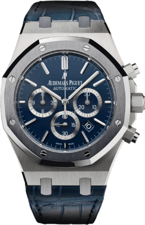 Audemars Piguet,Royal Oak 41mm,41mm,Platinum,Blue,Automatic,Chronograph,Day,26325PL,26325PL.OO.D310CR.01