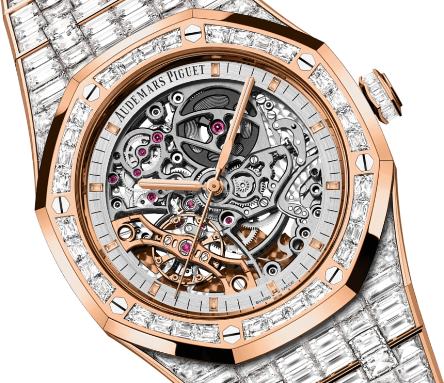 Audemars Piguet,Royal Oak 41mm,41mm,Rose Gold,Skeleton,Automatic,Double Balance,15417OR,15417OR.ZZ.1267OR.01