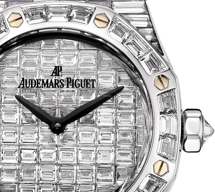 Audemars Piguet,Royal Oak 33mm,33mm,White Gold,Silver,Quartz,In-house Caliber,Sapphire,67606BC,67606BC.ZZ.9179BC.01