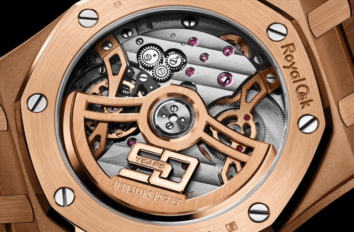 Audemars Piguet,Royal Oak 39mm,39mm,Pink Gold,Grey,Automatic,Day,55hours,16202OR,16202OR.OO.1240OR.01 50th