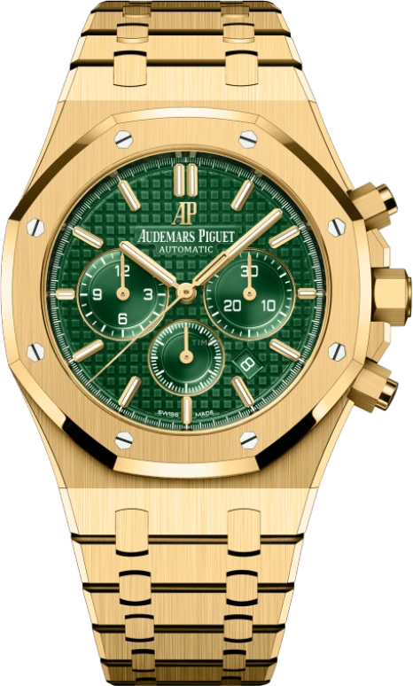 Audemars Piguet,Royal Oak 41mm,41mm,Yellow Gold,Green,Automatic,Chronograph,Day,LeBron James,26331BA,26331BA.OO.1220BA.02