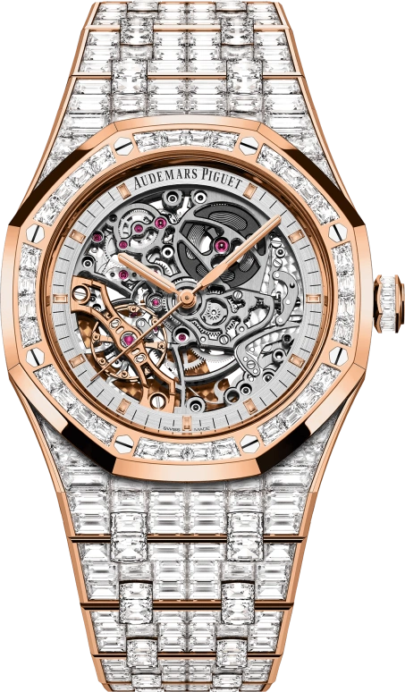 Audemars Piguet,Royal Oak 41mm,41mm,Rose Gold,Skeleton,Automatic,Double Balance,15417OR,15417OR.ZZ.1267OR.01