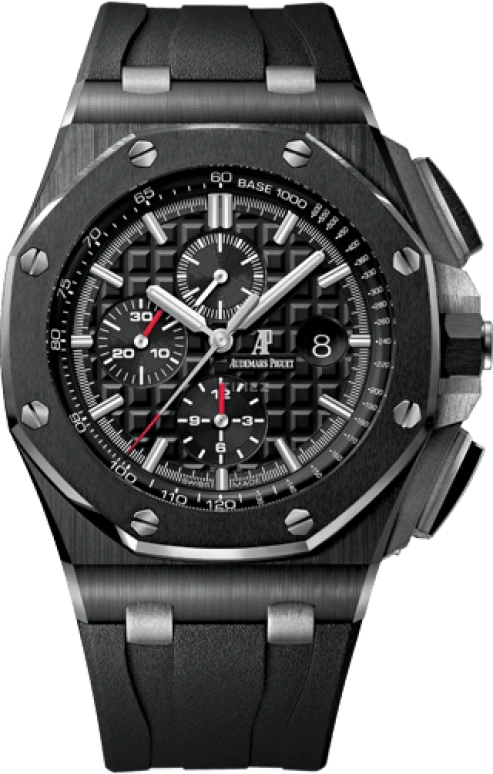 Audemars Piguet,Royal Oak Offshore 44mm,44mm,Titanium,Ceramic,Black,Automatic,Chronograph,Day,26402CE,26402CE.OO.A002CA.02