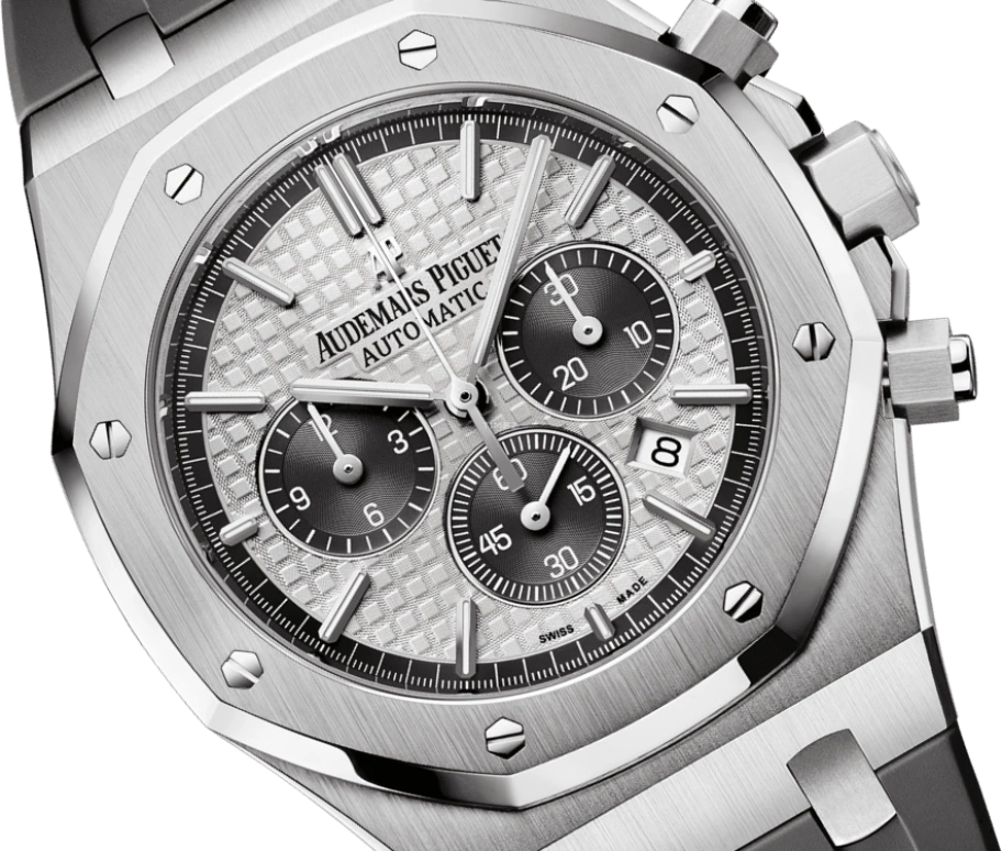 Audemars Piguet,Royal Oak 41mm,41mm,Titanium,Silver,Automatic,Chronograph,Day,26327TI,26327TI.OO.D004CA.01