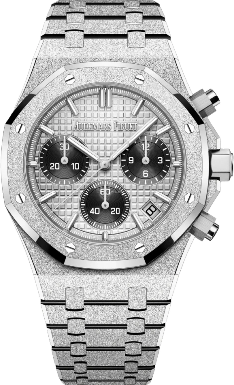 Audemars Piguet,Royal Oak 41mm,41mm,White Gold,Grey,Silver,Automatic,Chronograph,Day,26240BC,26240BC.GG.1324BC.01