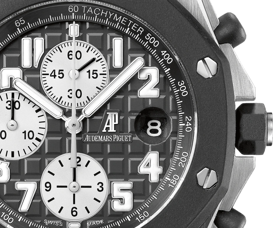 Audemars Piguet,Royal Oak Offshore 42mm,42mm,Rubber,Stainless Steel,Black,Automatic,Chronograph,Day,25940SK,25940SK.OO.D002CA.03