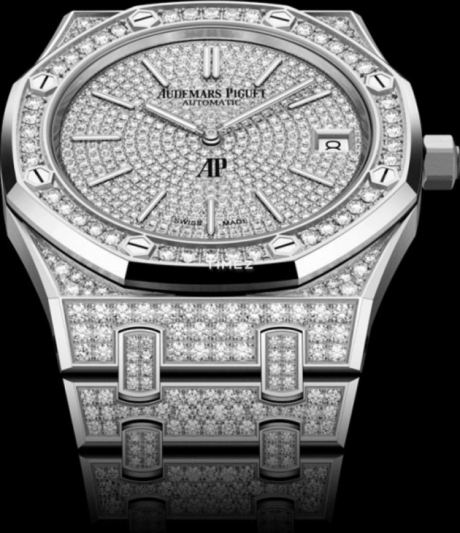 Audemars Piguet,Royal Oak 39mm,39mm,White Gold,Silver,Automatic,Day,55hours,16202BC,16202BC.ZZ.1241BC.01