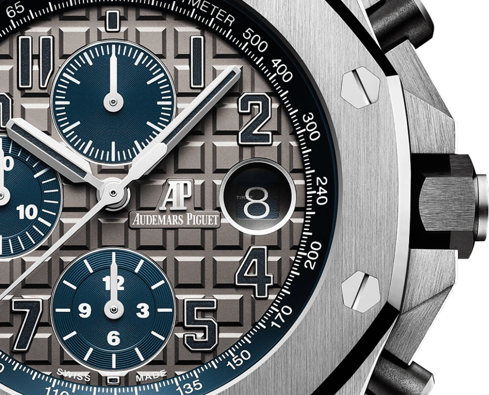 Audemars Piguet,Royal Oak Offshore 42mm,42mm,Titanium,Ceramic,Grey,Automatic,Chronograph,Day,26474TI,26474TI.OO.1000TI.01