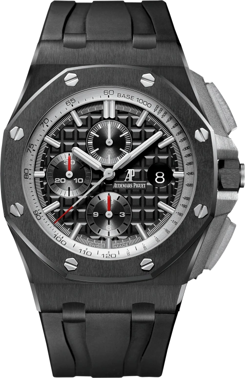 Audemars Piguet,Royal Oak Offshore 44mm,44mm,Titanium,Ceramic,Black,Automatic,Chronograph,Day,26402CE,26402CE.OO.A002CA.02